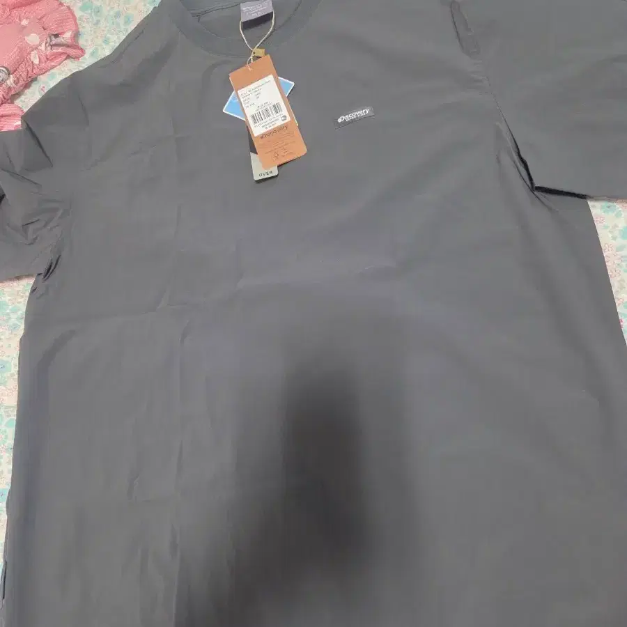 디스커버리 반팔 티셔츠 그레이 95새상품