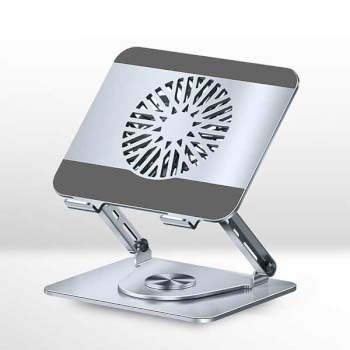 360도 회전 USB-C LED 휴대용 노트북 쿨러받침대