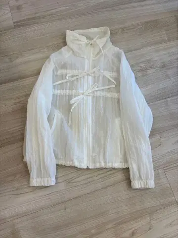 시어 집업 블루종 화이트 TEXTURE 한국