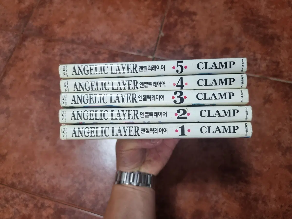 CLAMP 명작 엔젤릭 레이어 만화책 전권(1~5권 완결) 세트