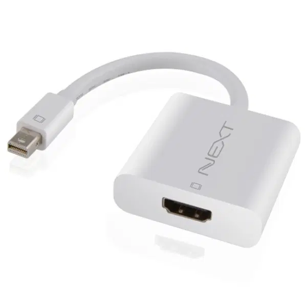 Mini DP to HDMI 오디오지원 영상 컨버터 화이트