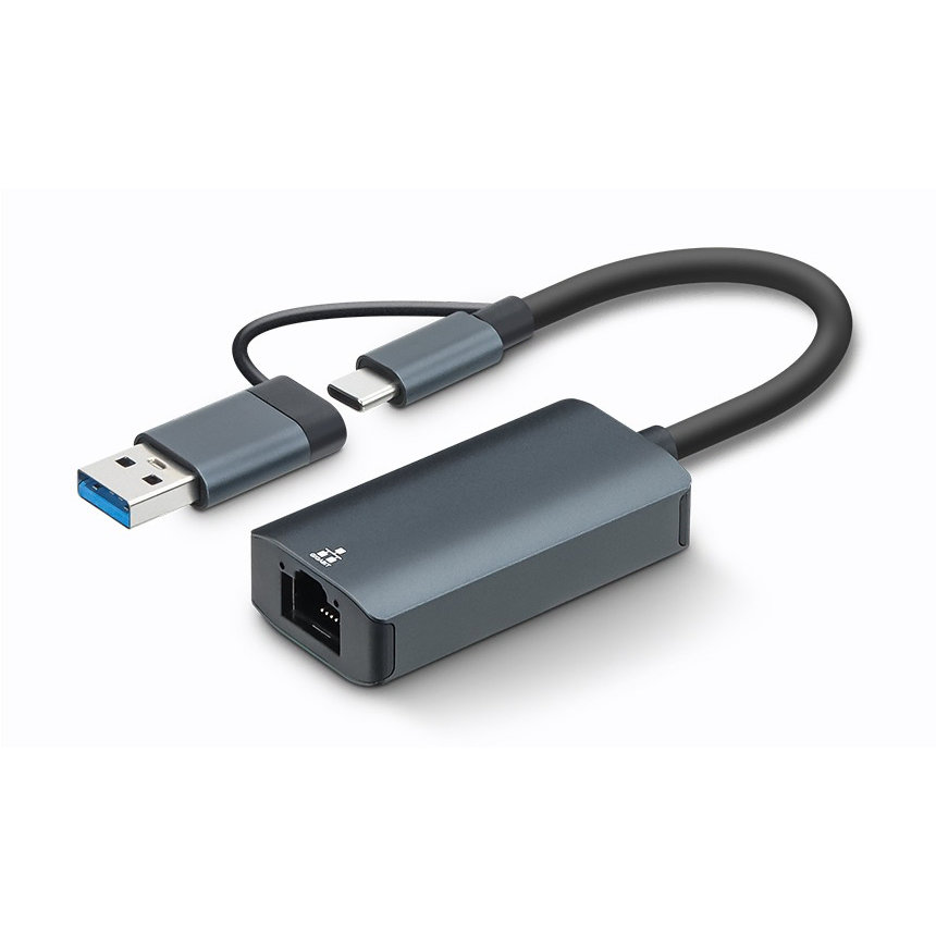USB-A/C 듀얼포트 기가비트 유선랜카드 1000Mbps