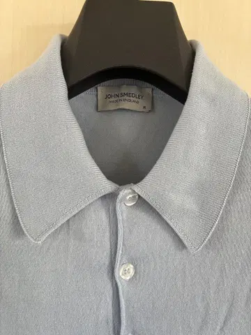 JOHN SMEDLEY ISIS 30 게이지 코튼 니트 피케 셔츠 M