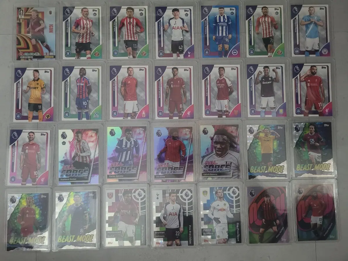 축구카드 Topps Premier League + Panini 일괄 판매(네고가능)