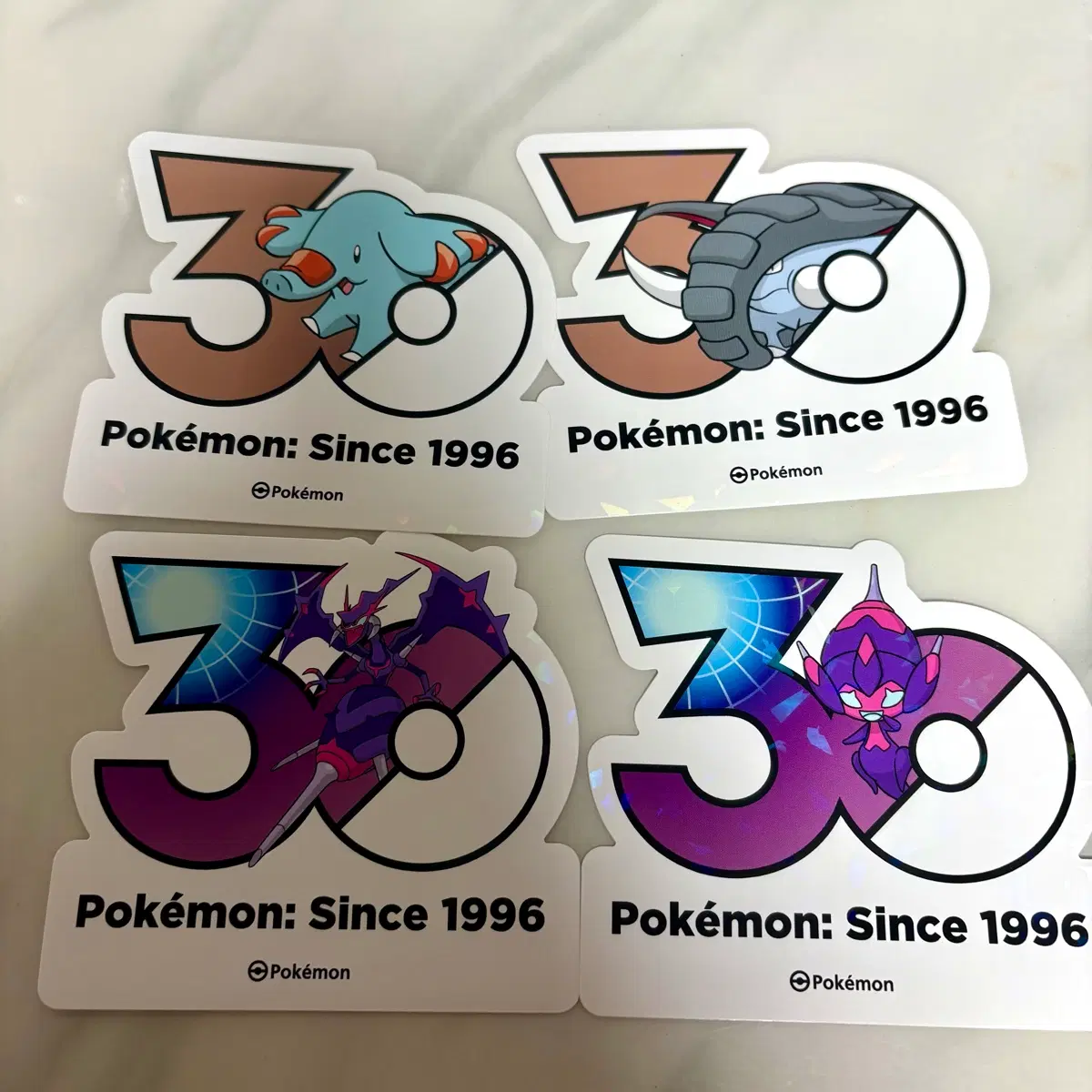 포켓몬 30주년 스티커 4종 세트 코고리 코리갑 등