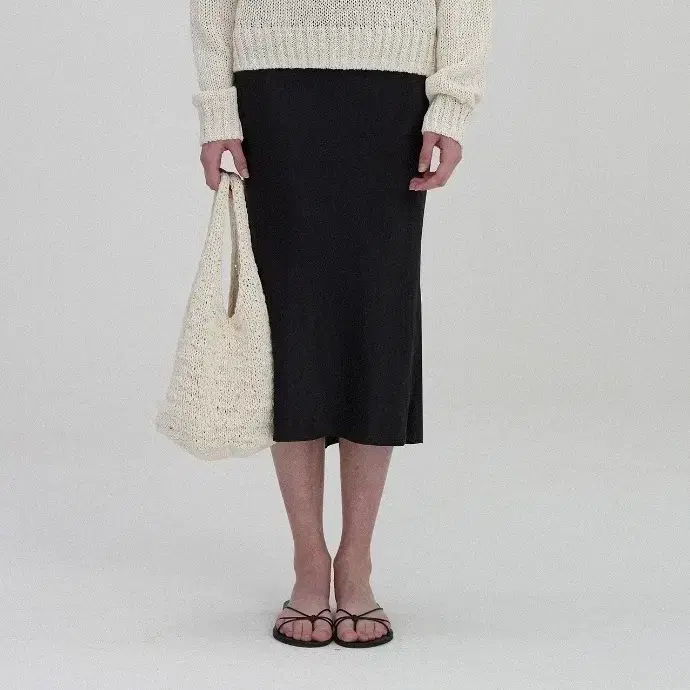 [새상품] 낫띵리튼 Handmade knitted bag (Ivory) 니트 숄더백 가방
