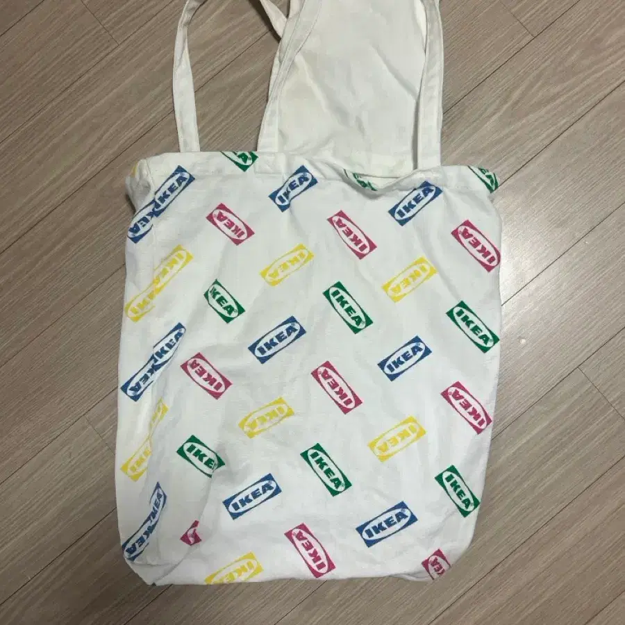 IKEA 에코백 멀티컬러 로고