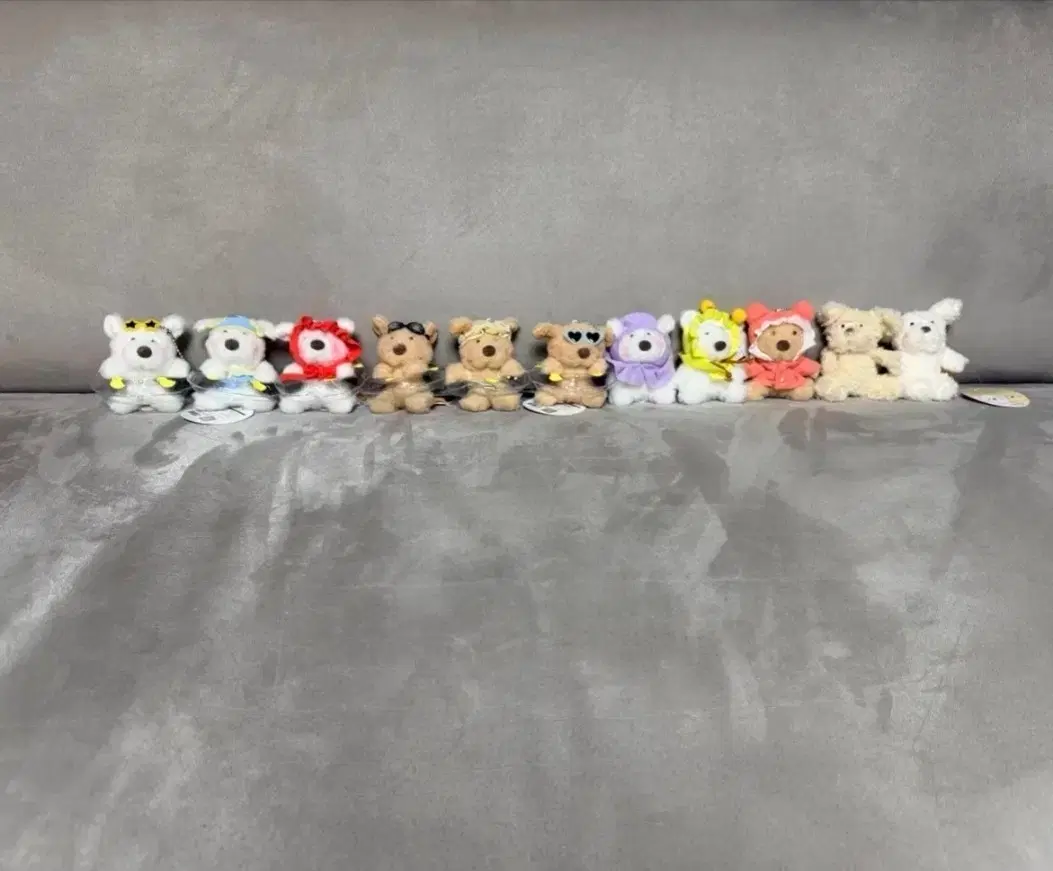 정품 꼬순내친구들 찹쌀 율무 강아지 8cm 키링 인형