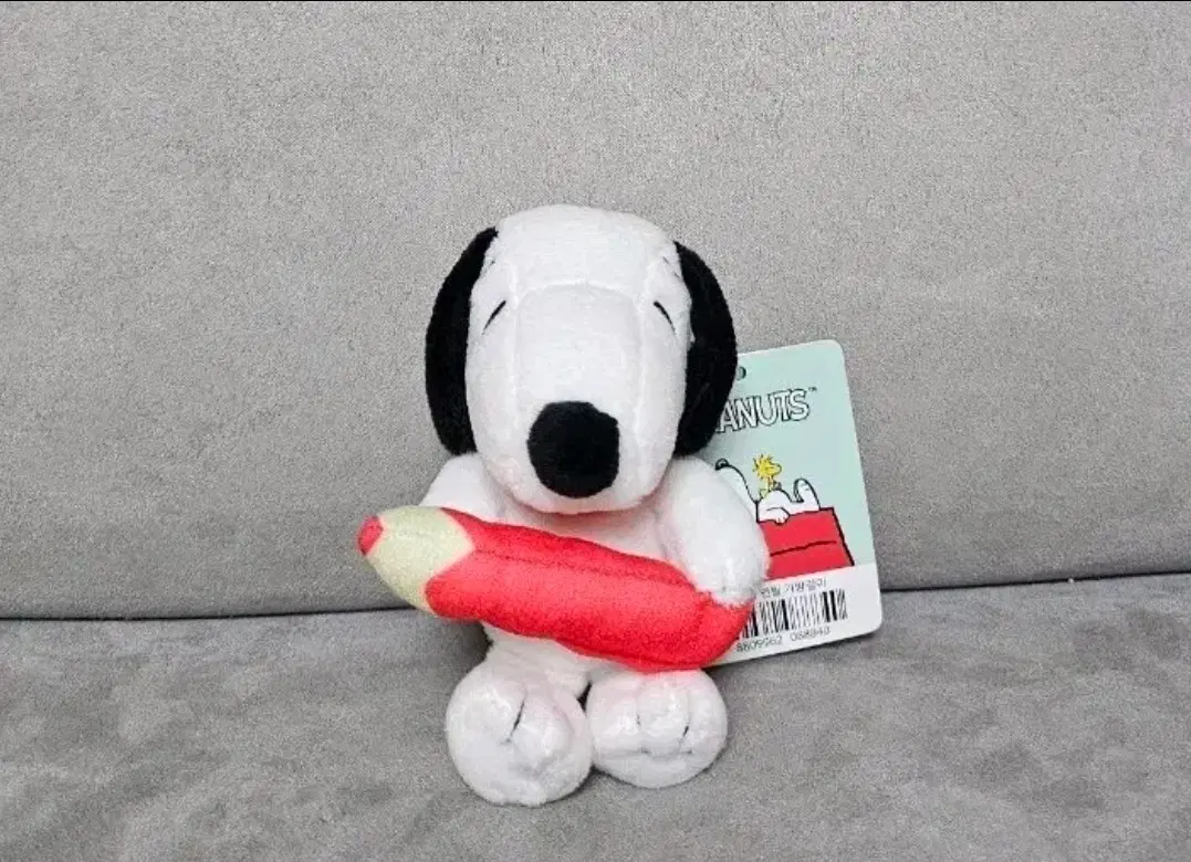 정품 스누피 연필 키링 인형