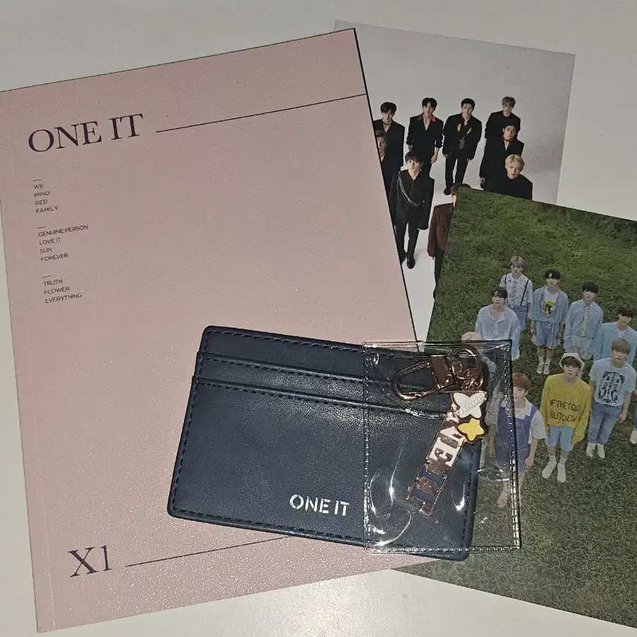 X1 ONE IT 포토북 카드지갑 키링 굿즈 일괄