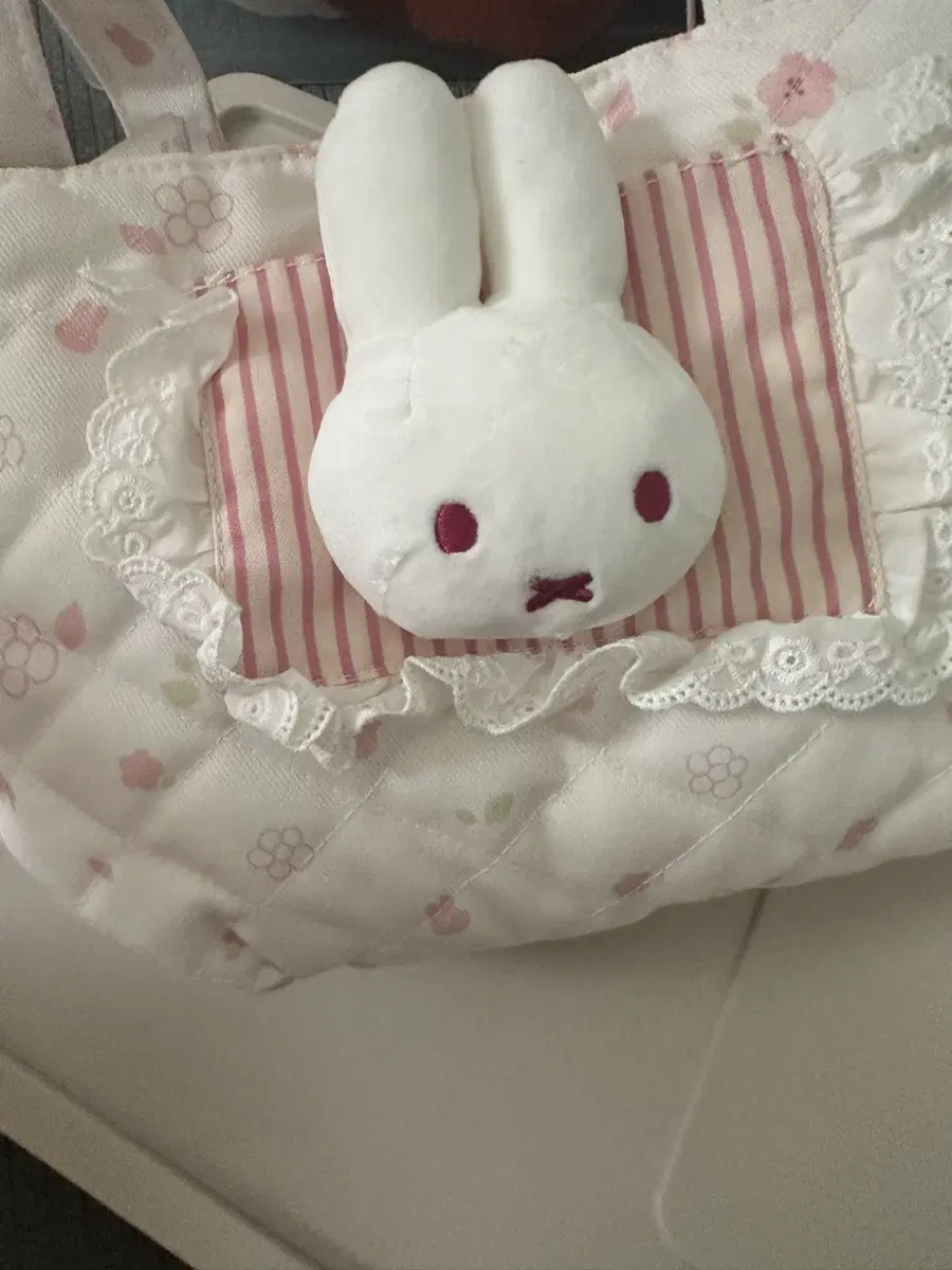 미피 토끼 인형 핑크 가방