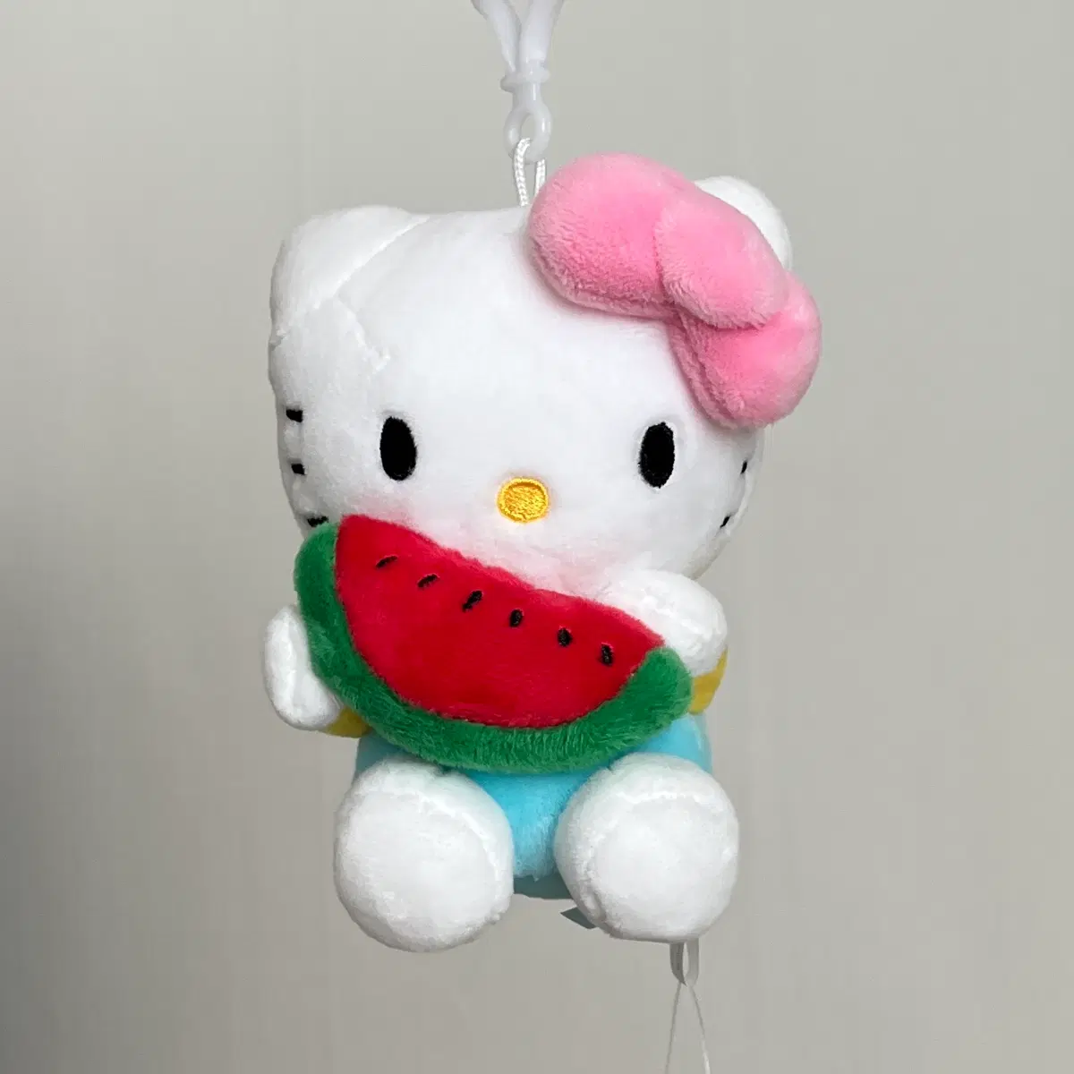 헬로키티 봉제인형 가방걸이 과일 수박