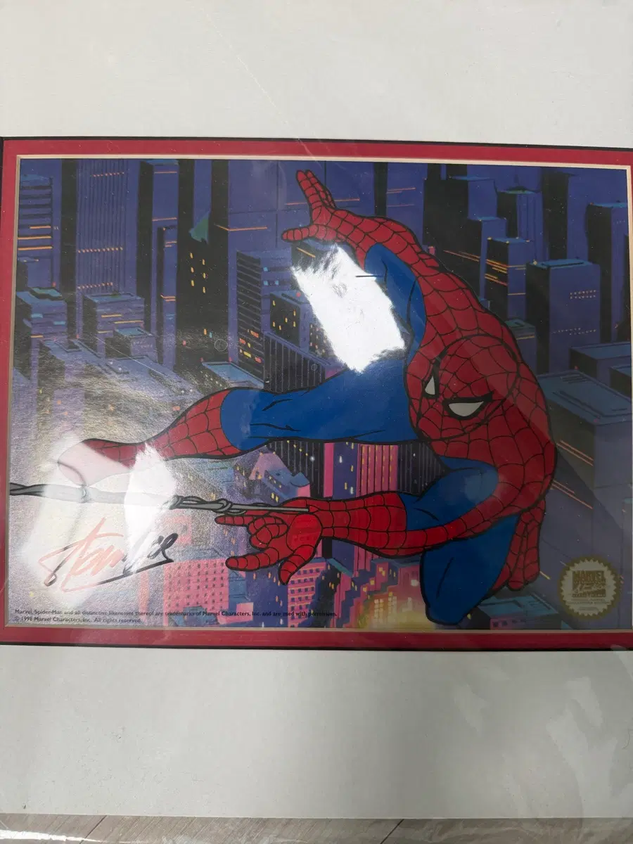 스파이더맨 셀화 (Stan Lee 사인)