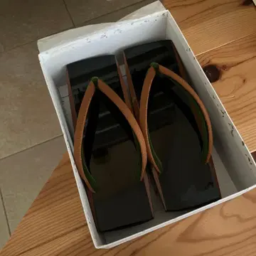 채색 나막신 쇼와 레트로 새상품 멋스러운 정품