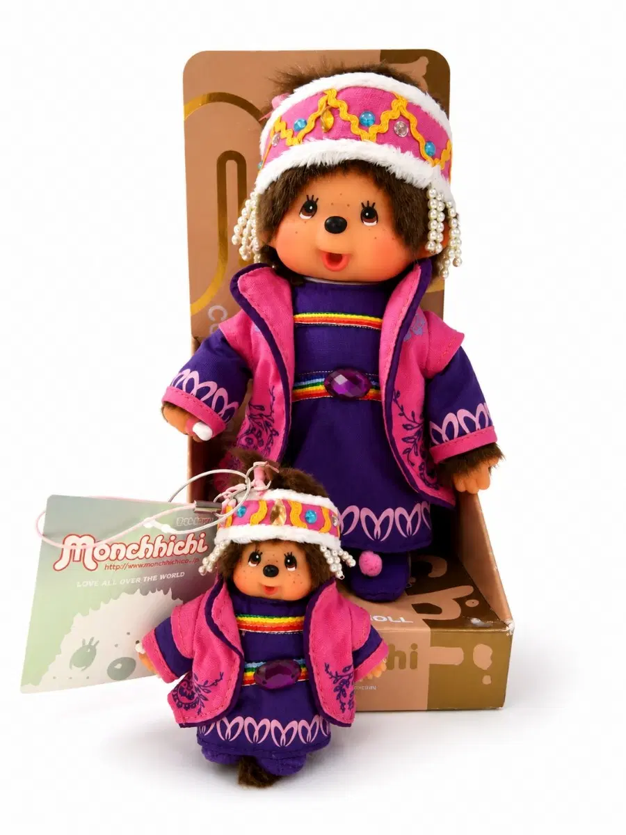 바로배송) 몬치치 중국미인 인형 미니키링 세트