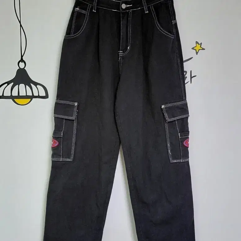 [S/25-26] SHEIN Y2K 스티치 카고 팬츠 (WAKE JEANS 와펜)