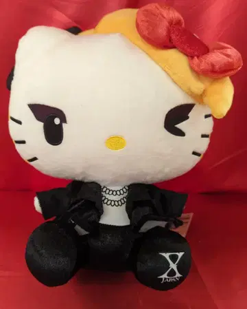 후류 BIG 봉제 인형 2 YOSHIKITTY 블랙 자켓 윙크