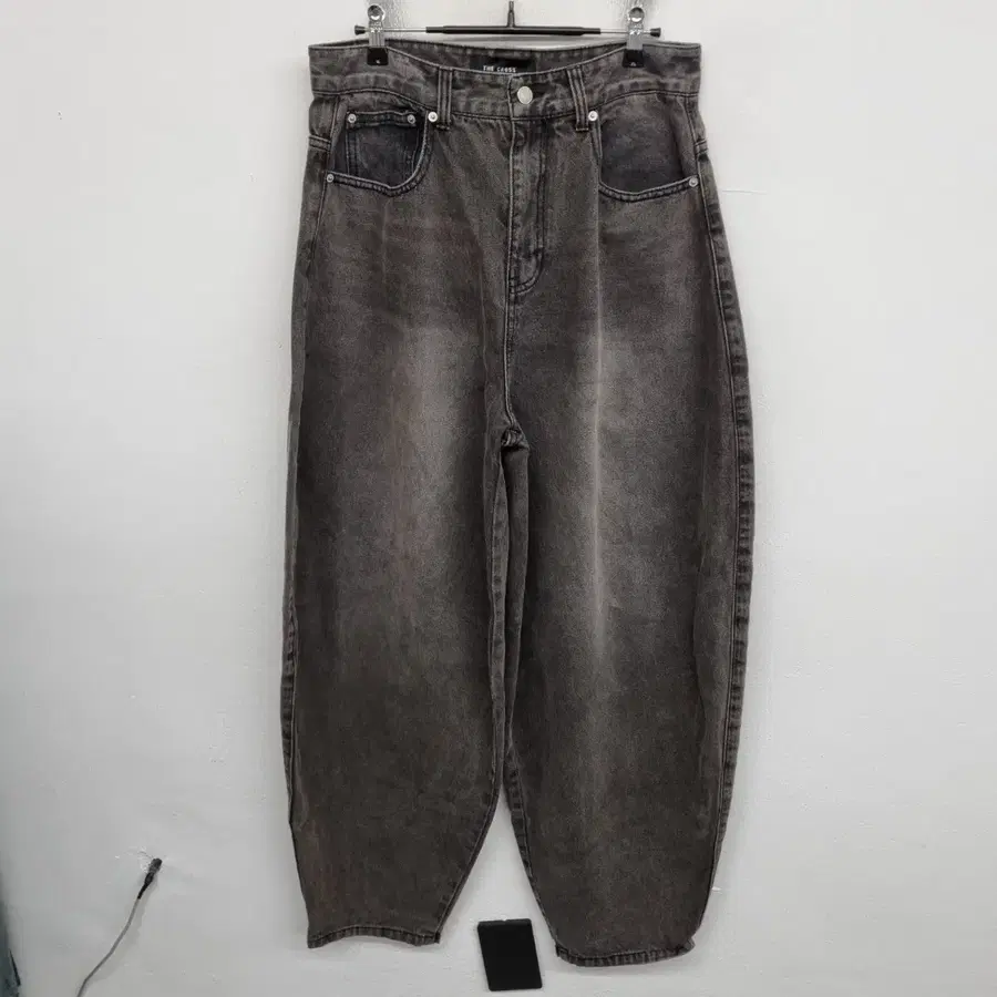 [30 inch] 더크로스 워싱 데님 벌룬 팬츠 청바지