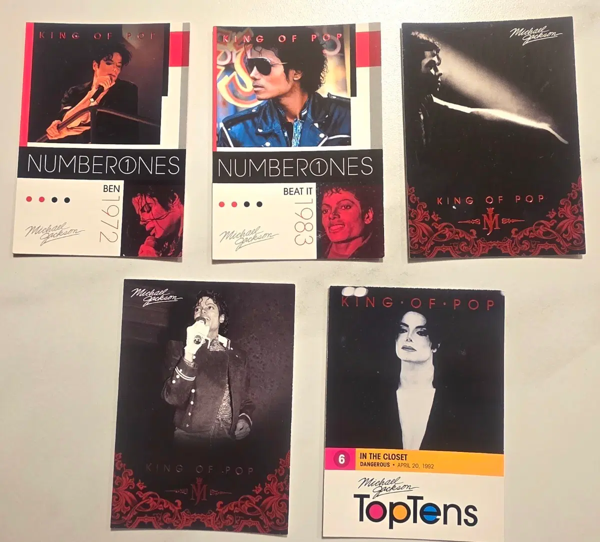 마이클 잭슨 킹 오브 팝 Michael Jackson 마이클잭슨 Panini 포토카드 트레이딩 카드