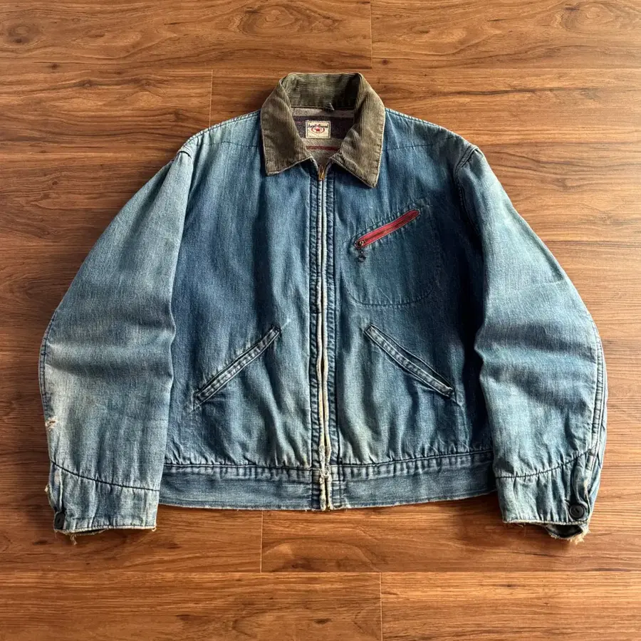 [S]50's Anvil USA 블랭킷 라이닝 데님 워크 자켓
