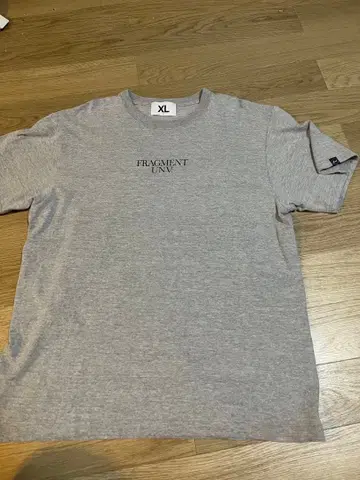 프래그먼트 대학 T셔츠 그레이 XL