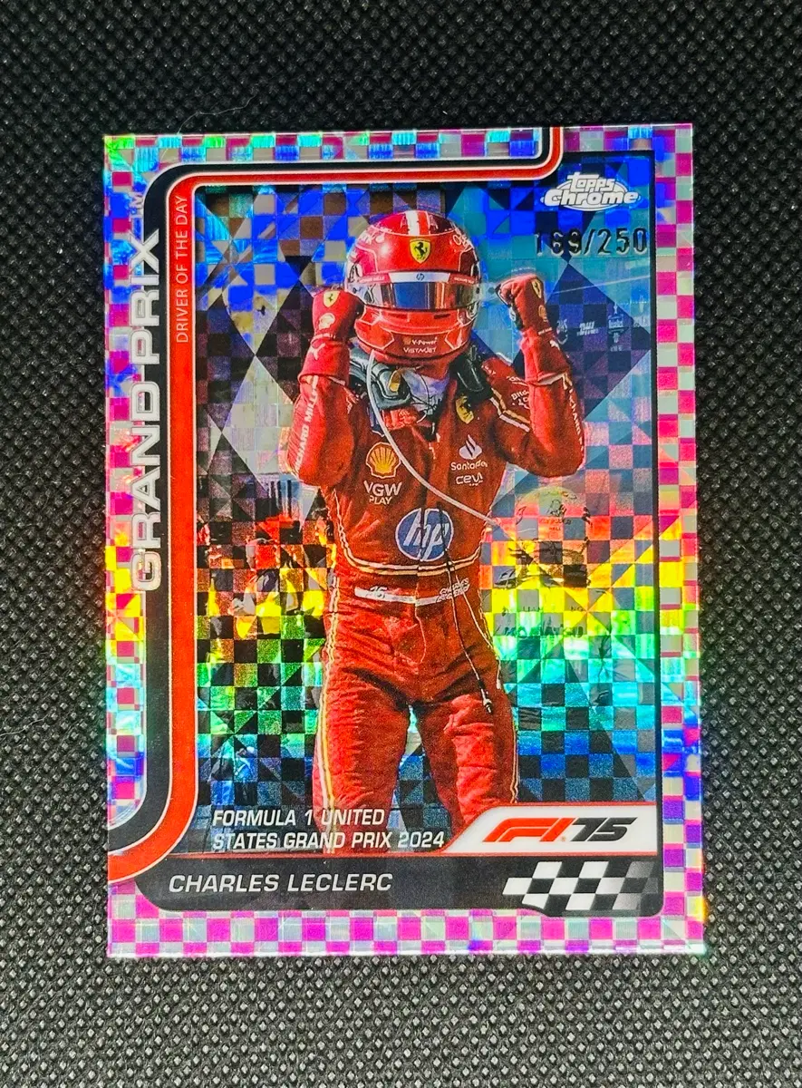 2025 F1 탑스 크롬 샤를 르클레르 250한정 카드