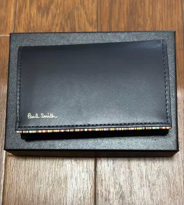 [미사용 새상품] Paul Smith 명함지갑 카드 케이스 블랙