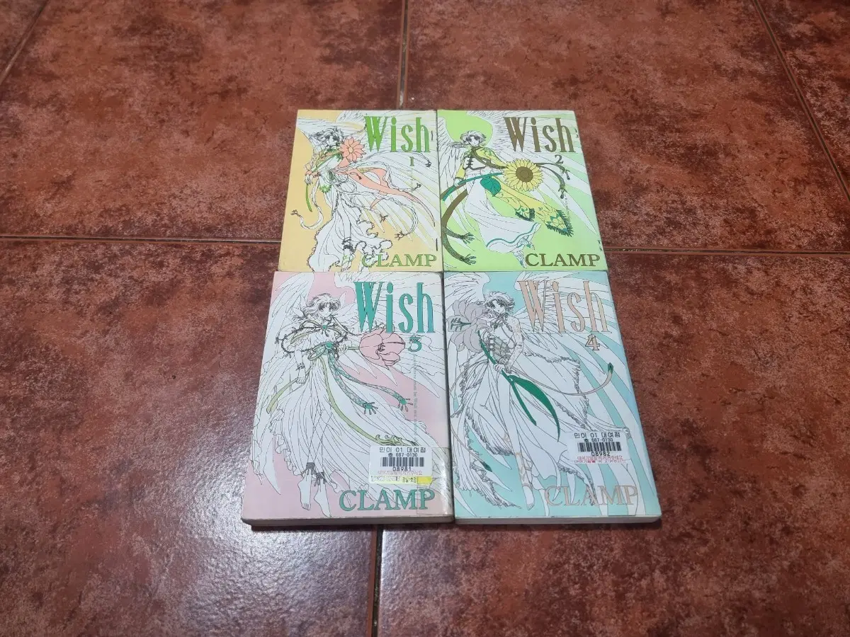 CLAMP(클램프) 만화책 Wish(위시) 1~4권 완결 세트 판매