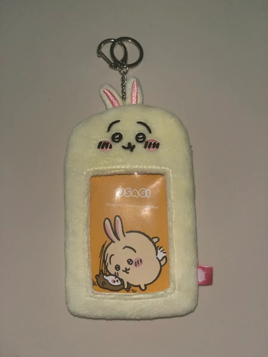 먼작귀 우사기 포카 홀더 키링
