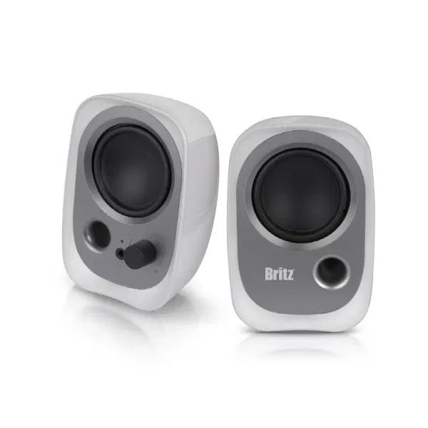 화이트 2채널 USB 미니 컴퓨터 스피커 4W
