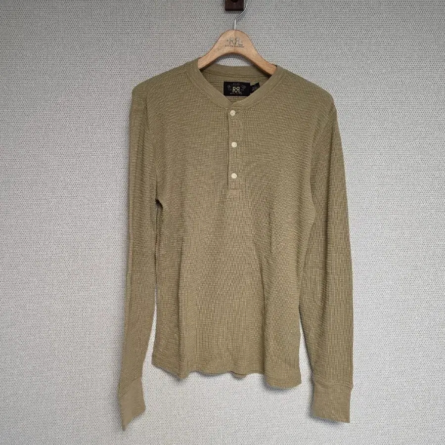 RRL 더블알엘 와플 헨리넥 티셔츠 S