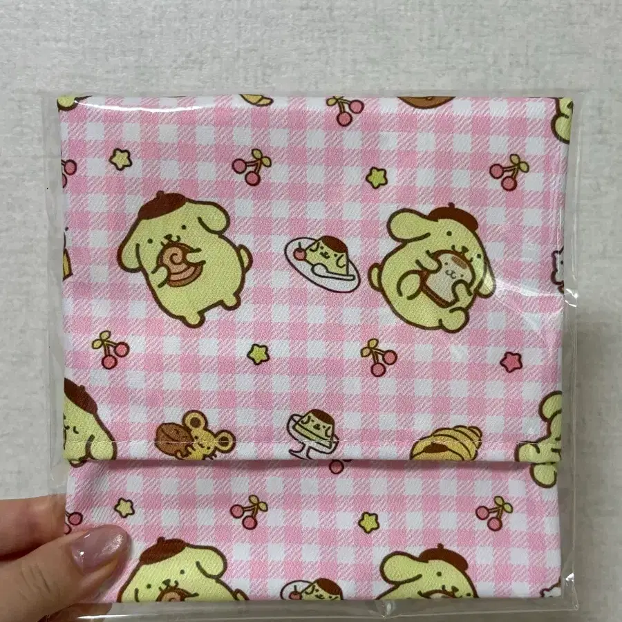 핸드메이드 폼폼푸린 핫팩 위생용품 파우치