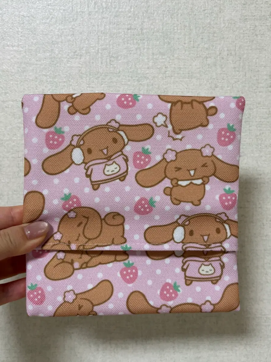 핸드메이드 모카 핫팩 위생용품 파우치