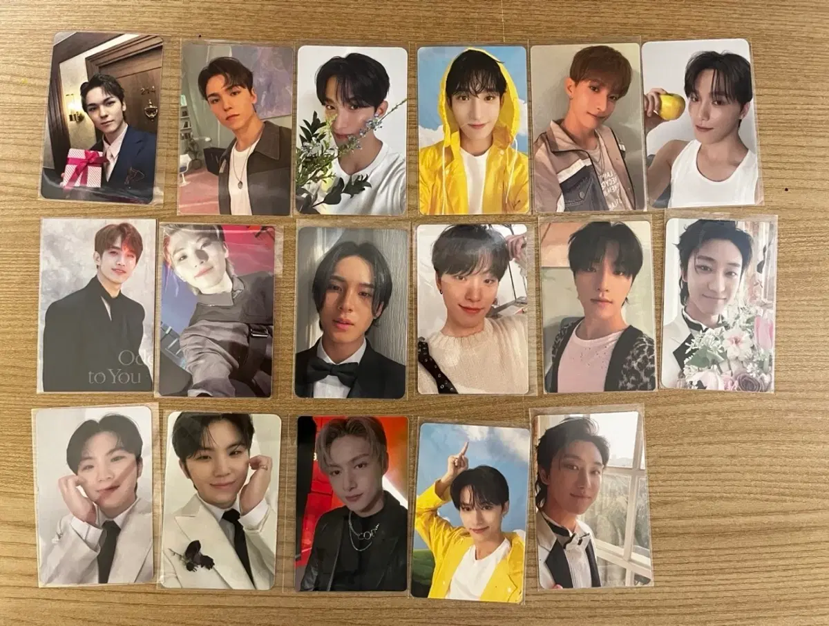 세븐틴 포토카드 17장 양도