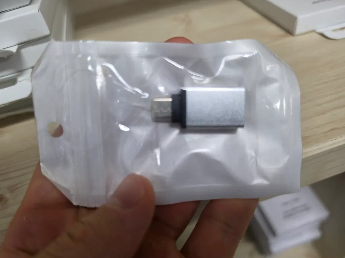 USB C타입 젠더 (실버) 색상품
