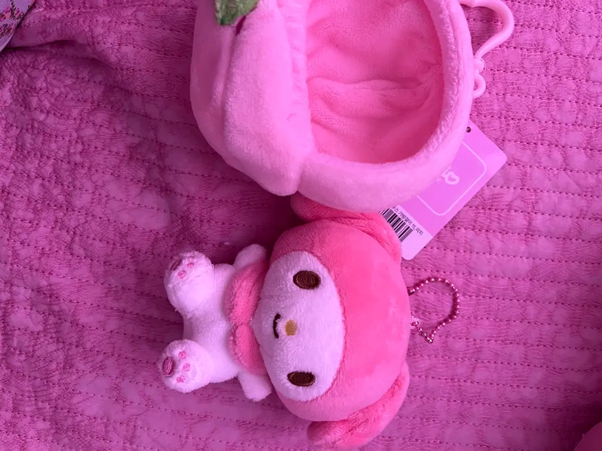 복숭아 마이멜로디 인형키링