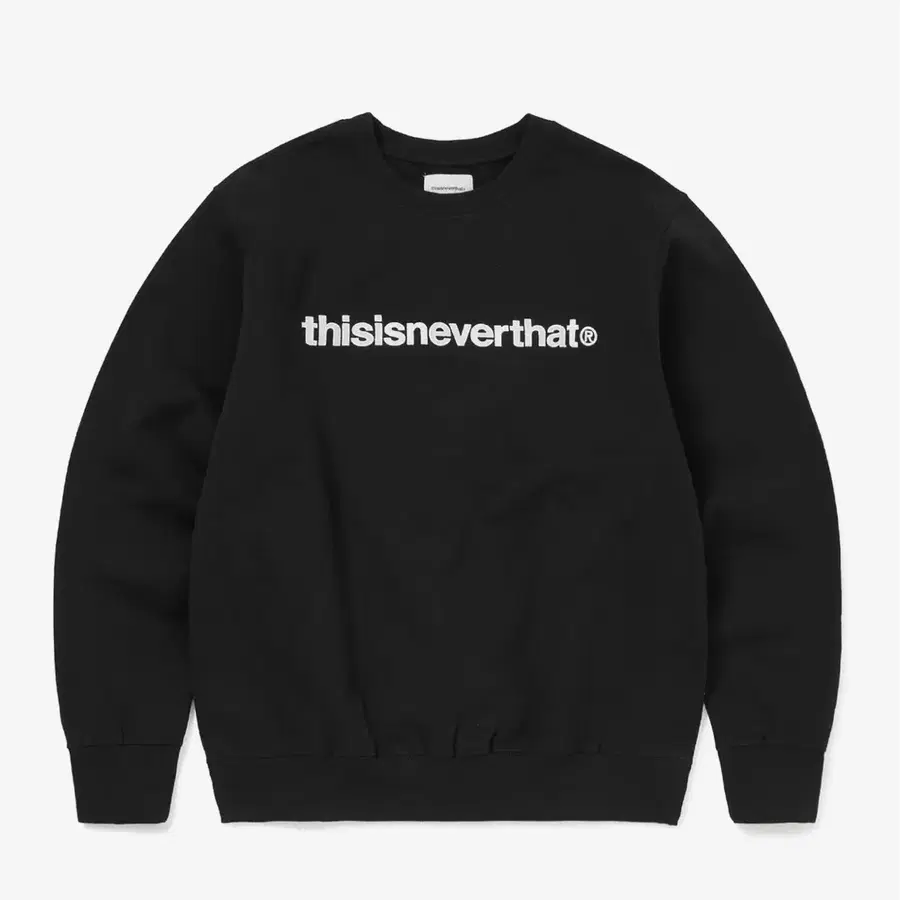 디스이즈네버댓 T-Logo Crewneck Black