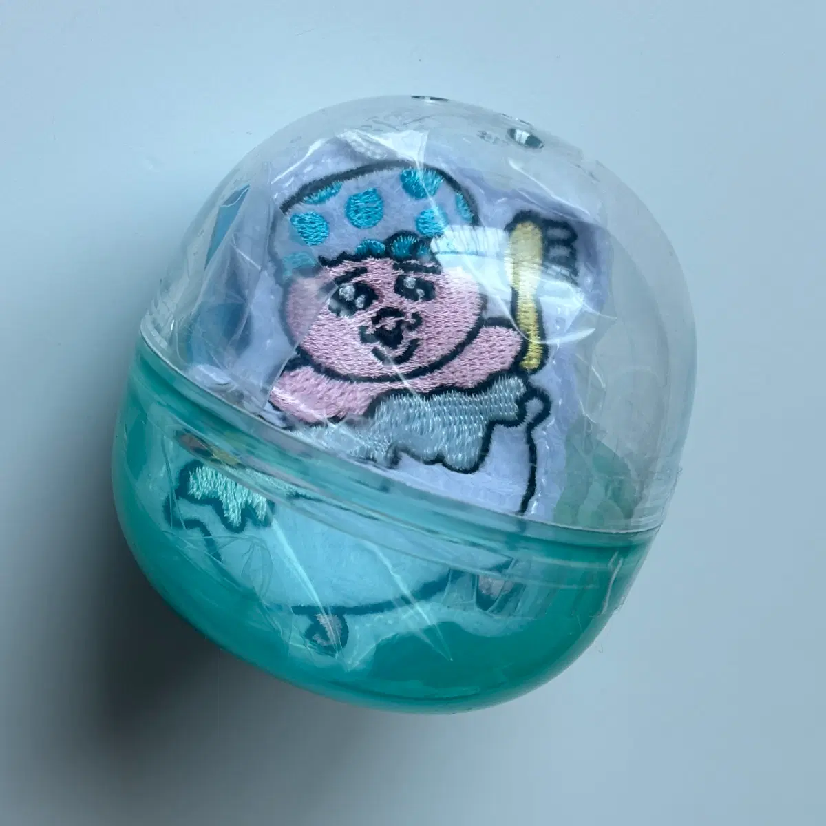 오빤쮸 목욕 자수 와펜 가챠 새상품