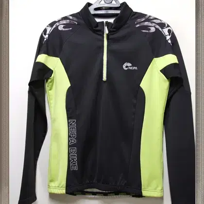 네파 정품 BIKE 나일론스판 기모 반집업티 추동용 90 S