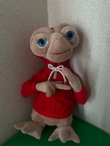 USJ E.T. 봉제 인형 빨간색 후드티