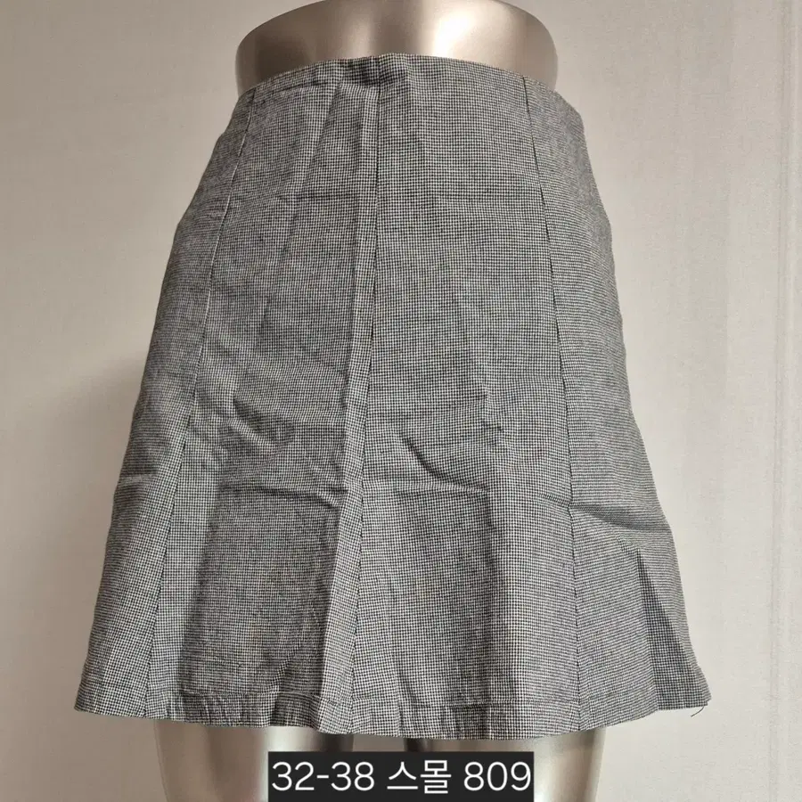 체크 무늬 스커트 S 809