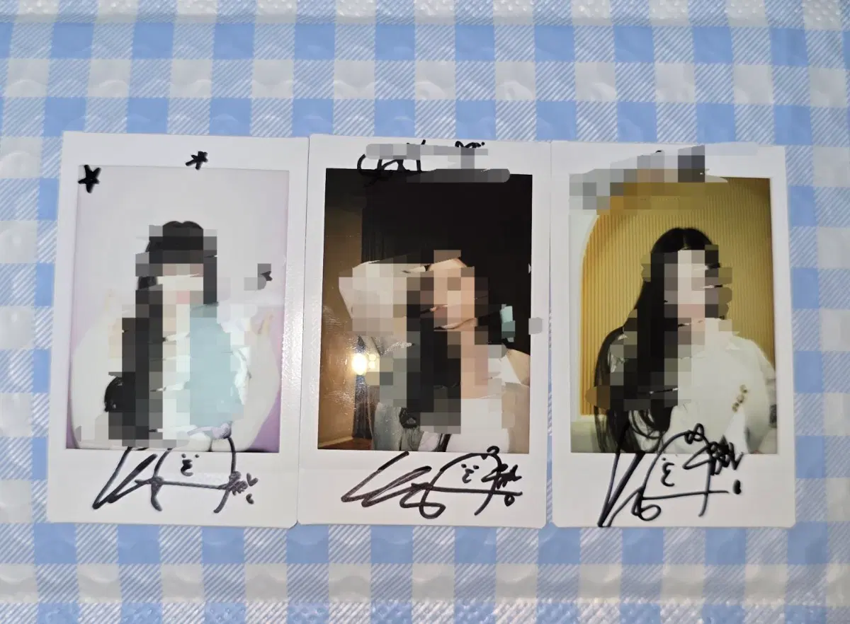 (3장일괄)오마이걸 유아 친필 싸폴, 싸인 폴라로이드