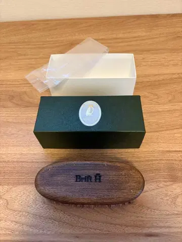 Brift H x 에도야 손으로 짠 돼지털 브러쉬 너도밤나무