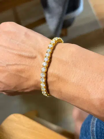 ICEVIA 모이사나이트 5mm 테니스 팔찌