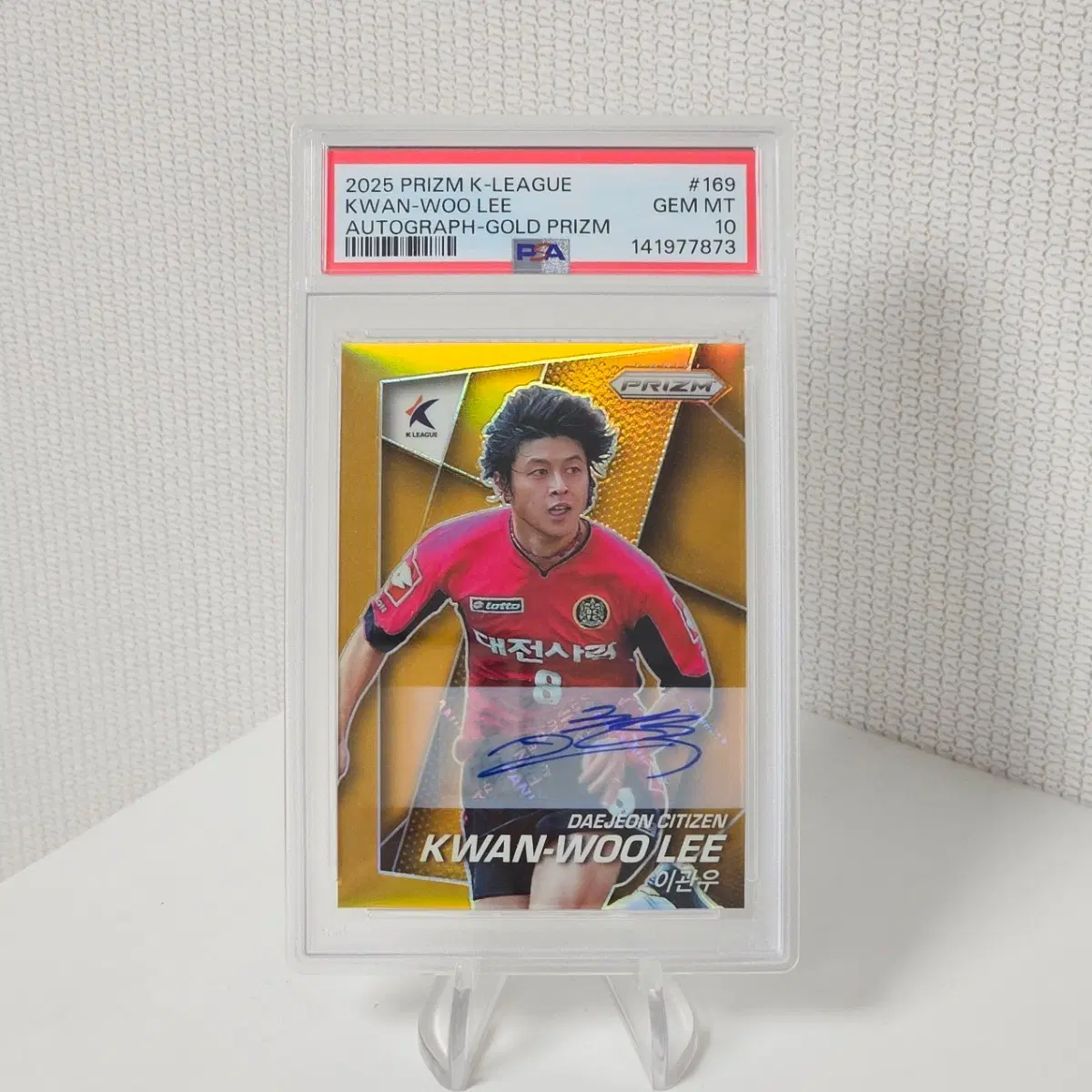 2025 파니니 프리즘 K리그 대전시티즌 이관우 골드 오토 10한정 psa10