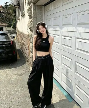 Alo Yoga 팬츠 하의 트라우저 애로우요가 블랙 S