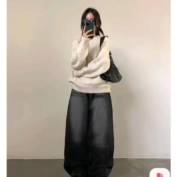 데님팬츠 블랙