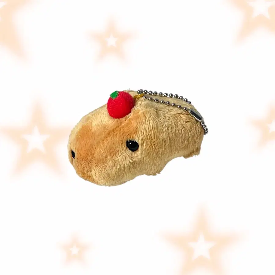 [작동o] 덜덜이 사과 카피바라상 인형 키링