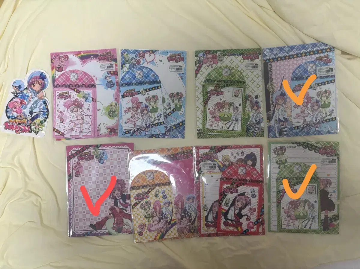 일괄 고전문구 완구 캐캐체 캐릭캐릭체인지 편지지 봉투 엽서