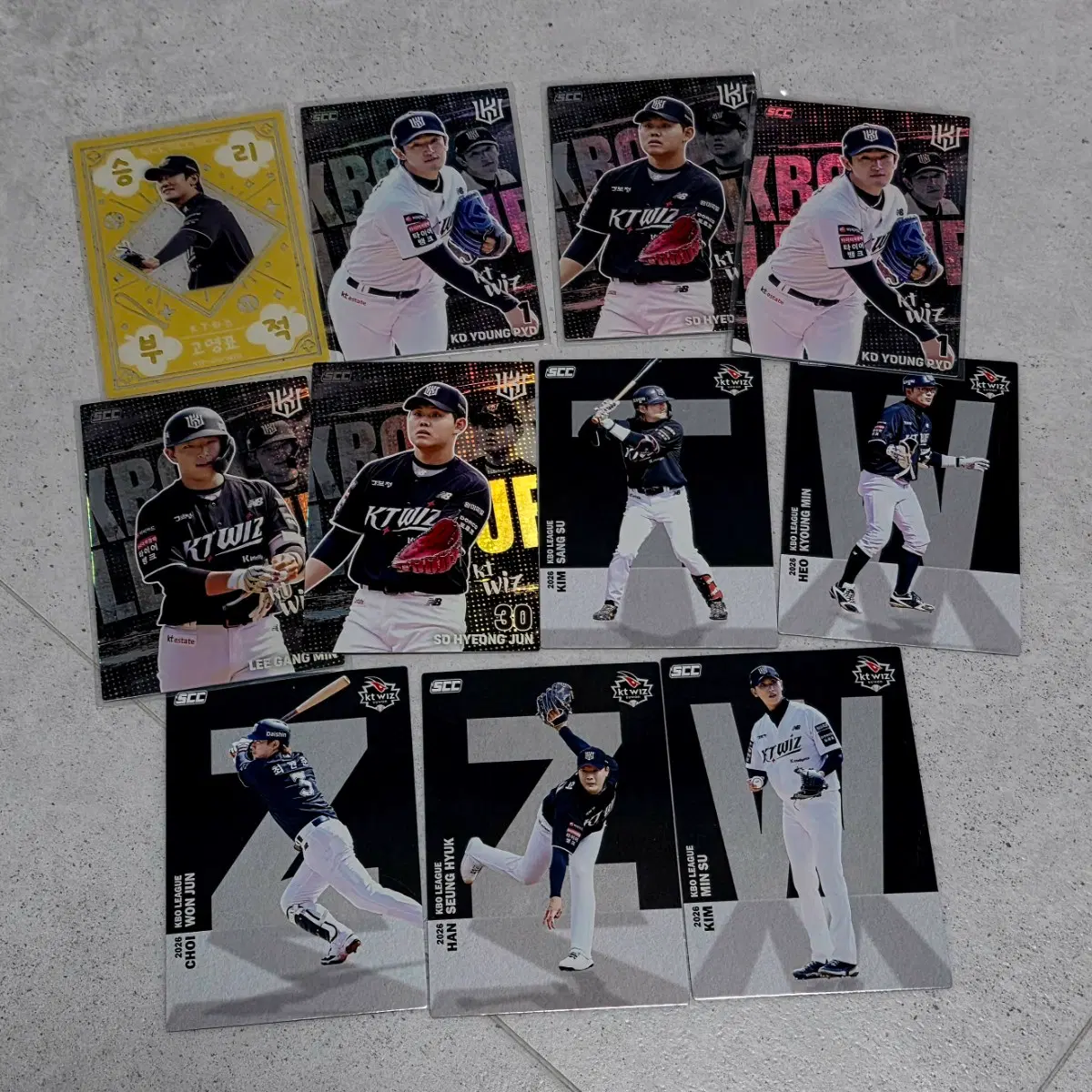 KT 위즈 KBO 2026 카드 일괄 세븐일레븐